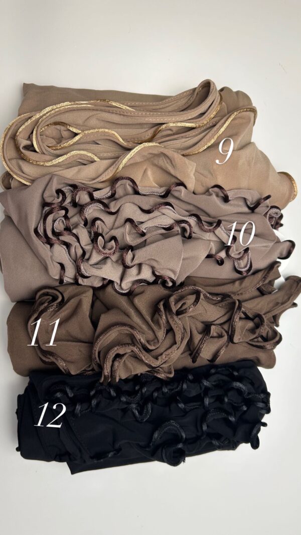 Hijab licra premium con volantes - Imagen 2