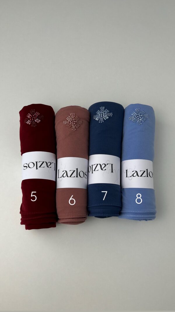 Hijab Licra Premium Flores de Perlas - Imagen 2