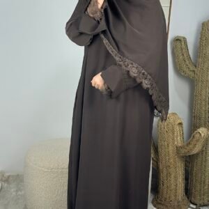 Abaya encaje Mina